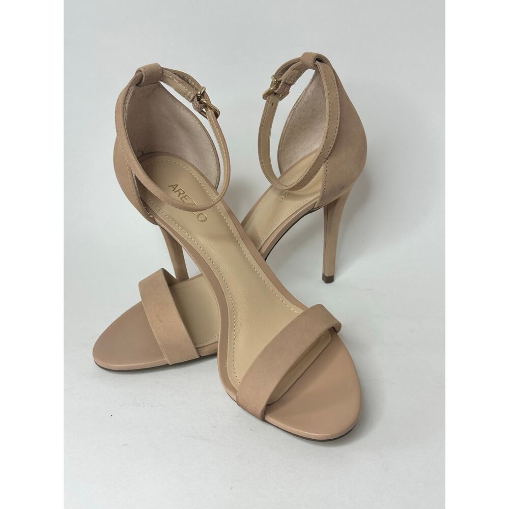 Arezzo Women's Isabelli High Stiletto Sandals True Sand Size 7B NWT - Picture 4 of 7